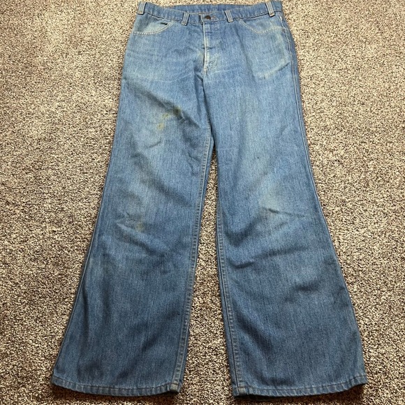 Levi's Vintage jeans 32X33 70s Bell Bottom Jeans Orange Tab Wide Leg Retro Denim